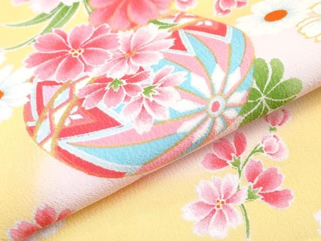 3歳 七五三 女の子 平和屋本店□極上 祝着・襦袢(半衿刺繍)・被布 平和屋本店[]極上 被布・草履・巾着・髪飾りセット 子供 男の子 祝着・長襦袢（半衿付）・被布 祝着・長襦袢・被布・草履・巾着 購入 クリーム&frasl;オレンジ ブランド 花うさぎ 祝着・襦袢・被布・草履・小物