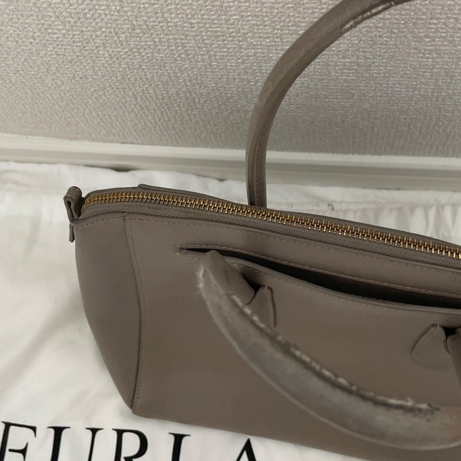 FURLA グレー トートバッグ FURLA Furla フルラ トートバッグ ワンダー L グレー系 レザー