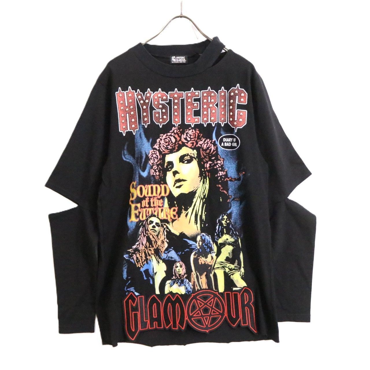 576【人気Lサイズ】ヒステリックグラマー♤ビッグロゴ　希少　半袖Tシャツ　美品 HYSTERIC GLAMOUR（ヒステリックグラマー）の「HYSTERIC84
