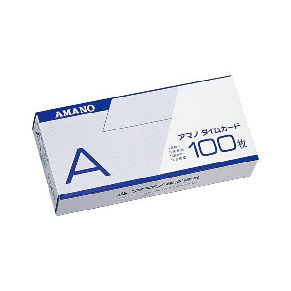 まとめ） アマノ タイムカード （標準）Aカード 1箱入 【×3セット】 タイシショップ メルカリ