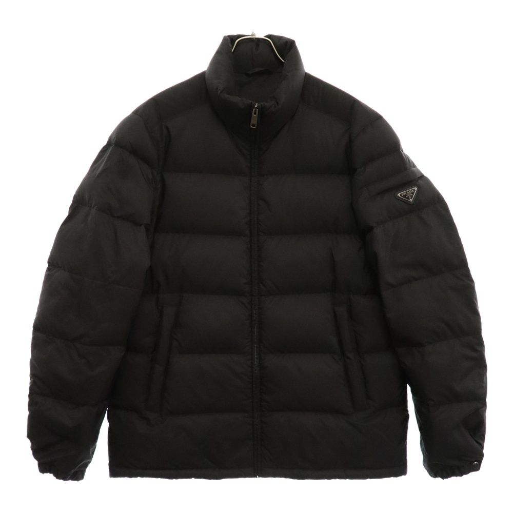 PRADA (プラダ) トライアングルロゴ ナイロン ダウンジャケット ブラック SGY091 R132 1060