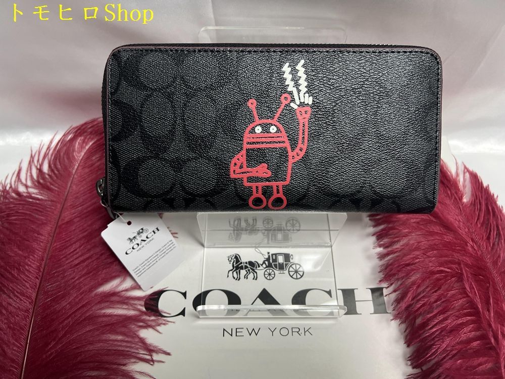 モールコーチcoach新品未使用品F87105 CO／BK 長財布