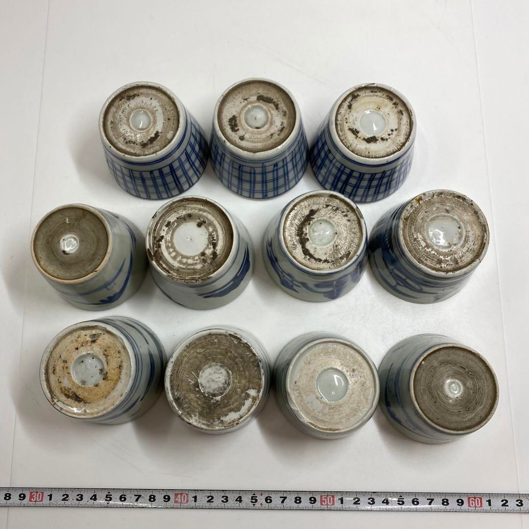 古伊万里 染付蕎麦猪口23客 東Y6-1204② - メルカリ