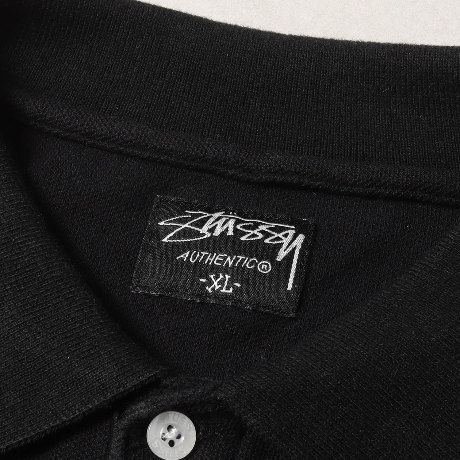 STUSSY ステューシー ポロシャツ サイズ:XL 00s ストックロゴ 鹿の子 