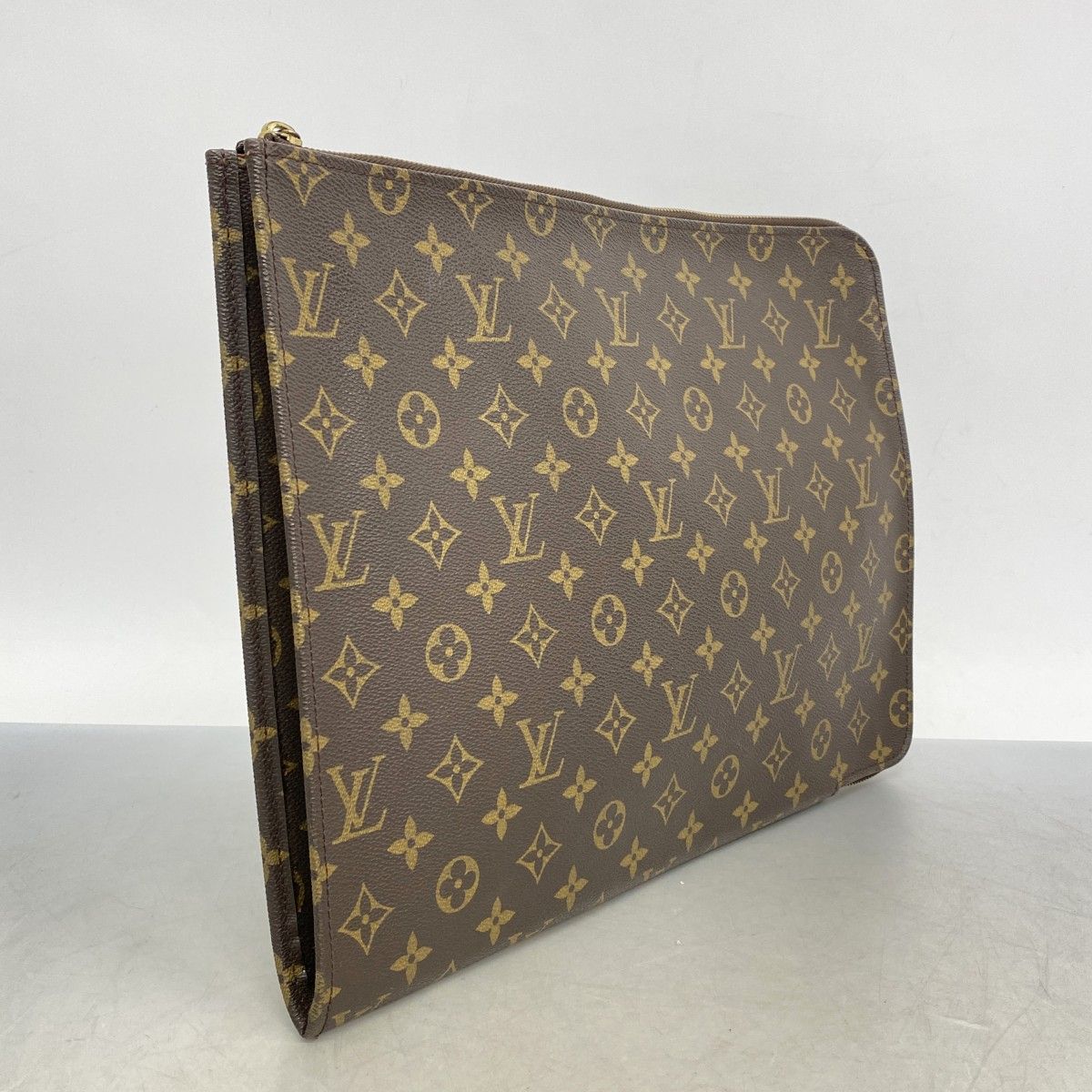 5mc2420-h ルイヴィトン クラッチバッグ モノグラム ポッシュドキュマン M53400 ブラウン メンズ レディース ユニセックス