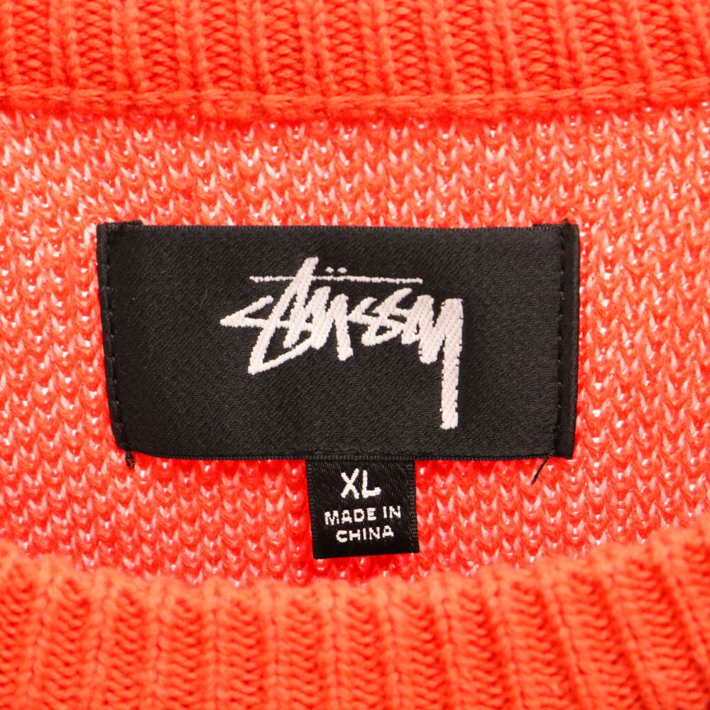 STUSSY (ステューシー) Bob Marley Sweater ボブマーリークルーネックセーター レッド - メルカリ