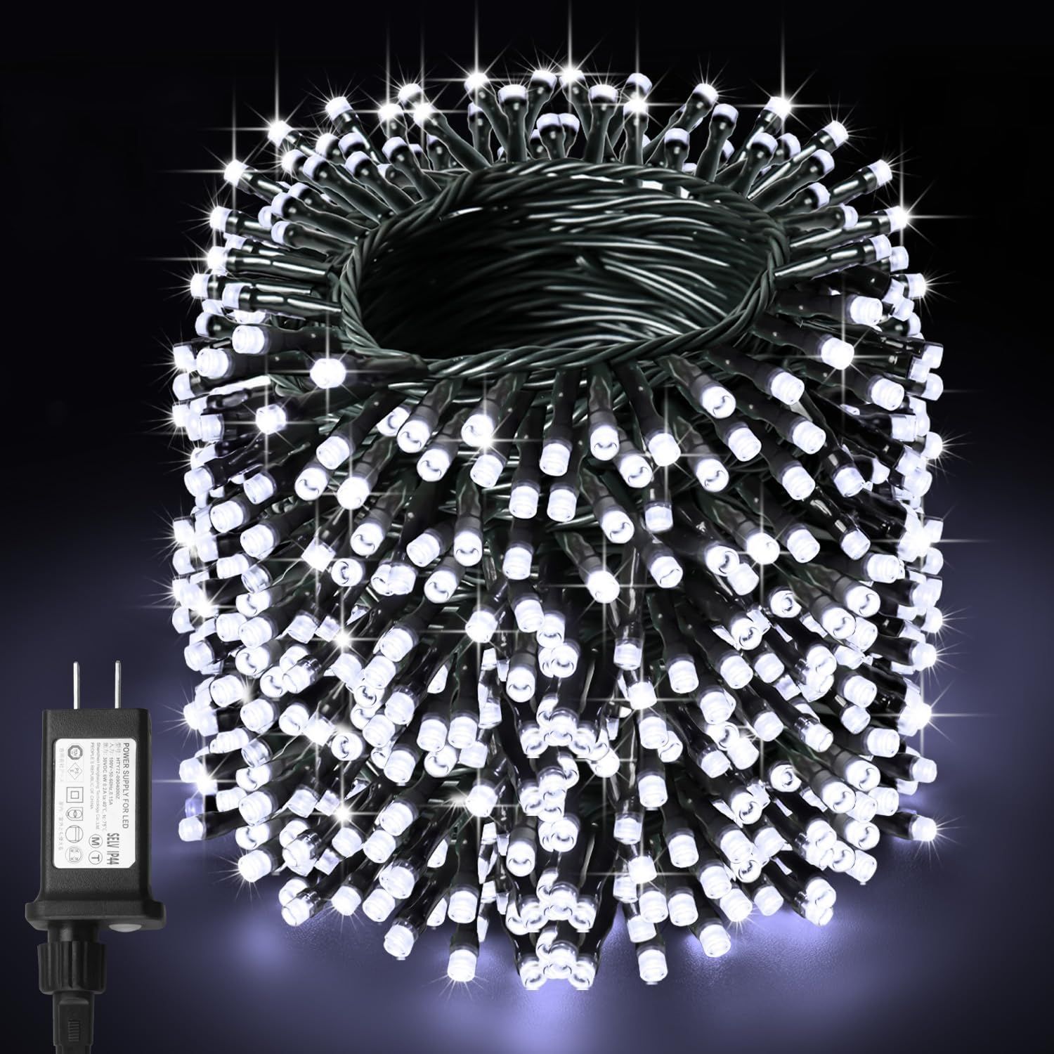 400LED 屋外 ライト LEDストリングライト 屋外 防水 40M 8点灯パターン 記憶メモリー タイマー機能 複数連結 キャンプ用 LEDイルミネーションライト ガーランドライト LED イルミネーションライト