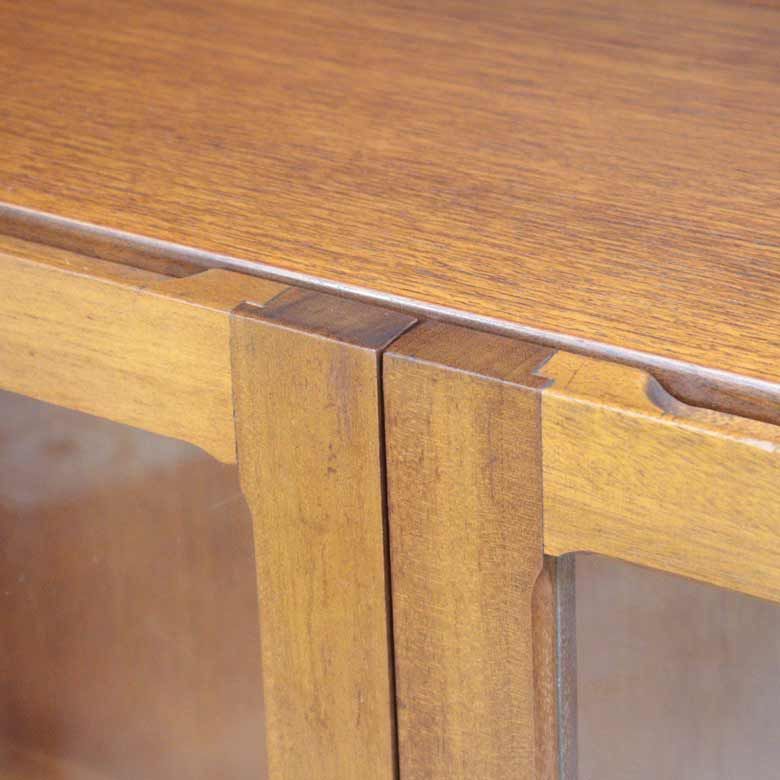 ユニットキャビネット ネイサン ガラス戸 イギリス チーク 完成品 ユニットキャビネット ネイサン ガラス戸 イギリス チーク 完成