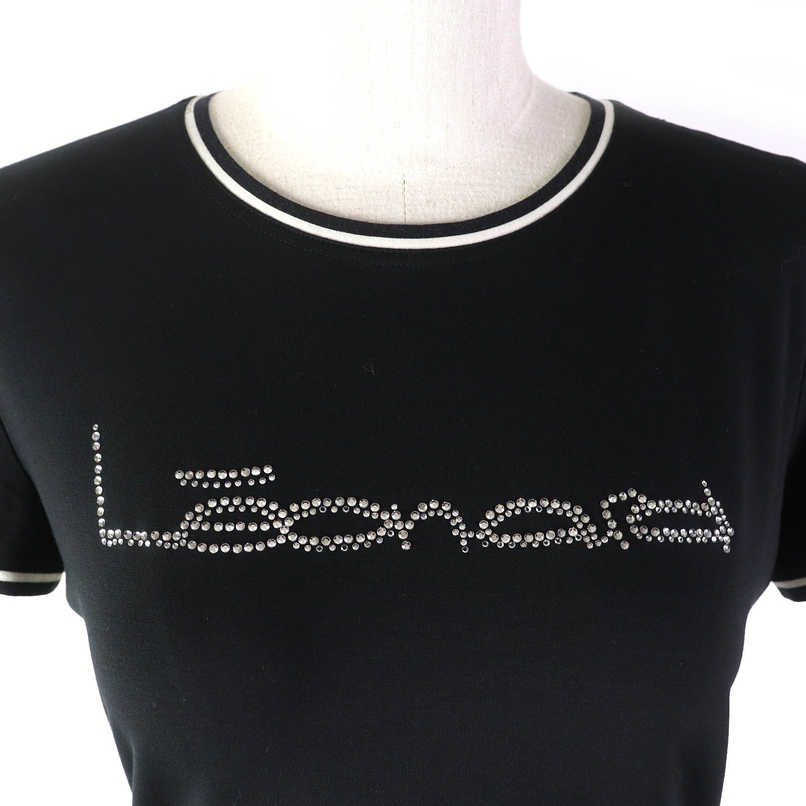 未使用の様子 LEONARD レオナール 洗える Tシャツ ラインストーン ロゴ 未使用の様子 LEONARD レオナール 洗える Tシャツ ライン