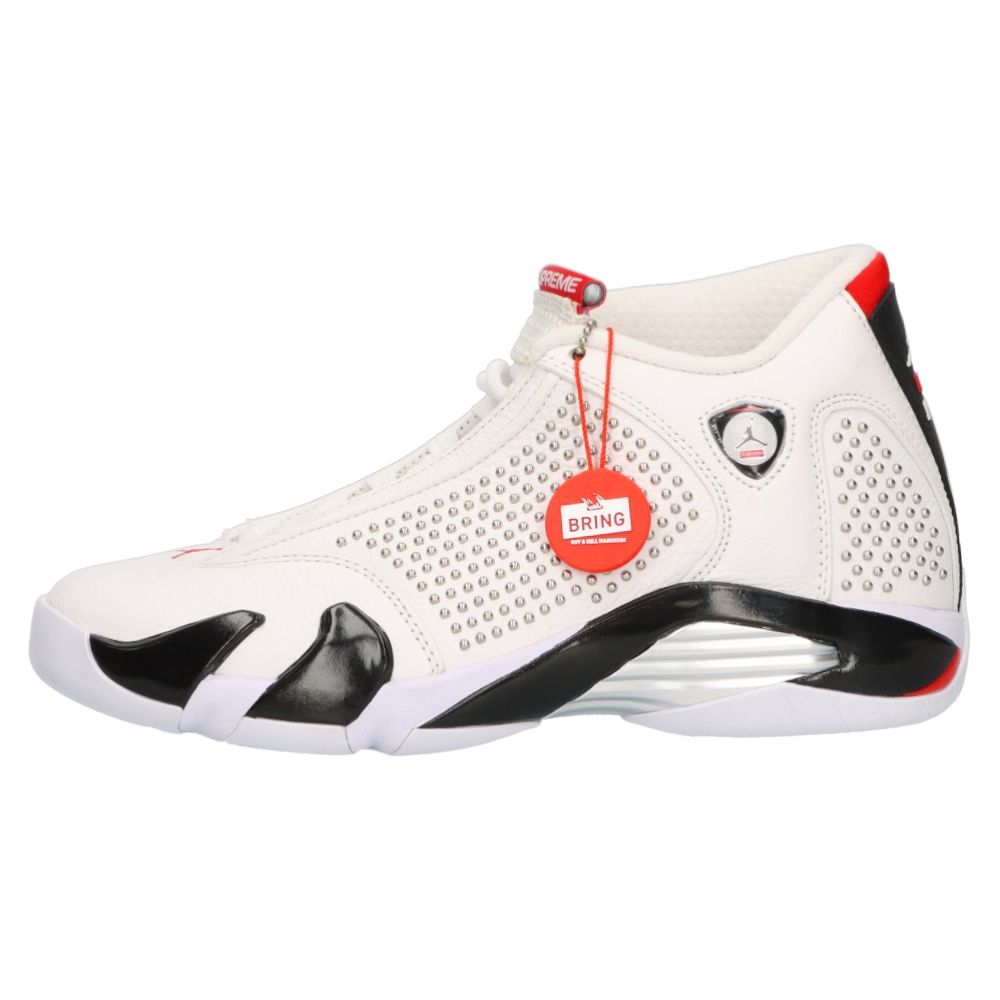 NIKE (ナイキ) 19SS×SUPREME AIR JORDAN 14 RETRO S×シュプリーム エアジョーダン 14 レトロ ハイカットスニーカー ホワイト BV7630-106 US11/25.0cm