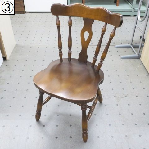 ③ 飛騨産業 HIDA ウィンザーチェア ダイニングチェア キツツキマーク