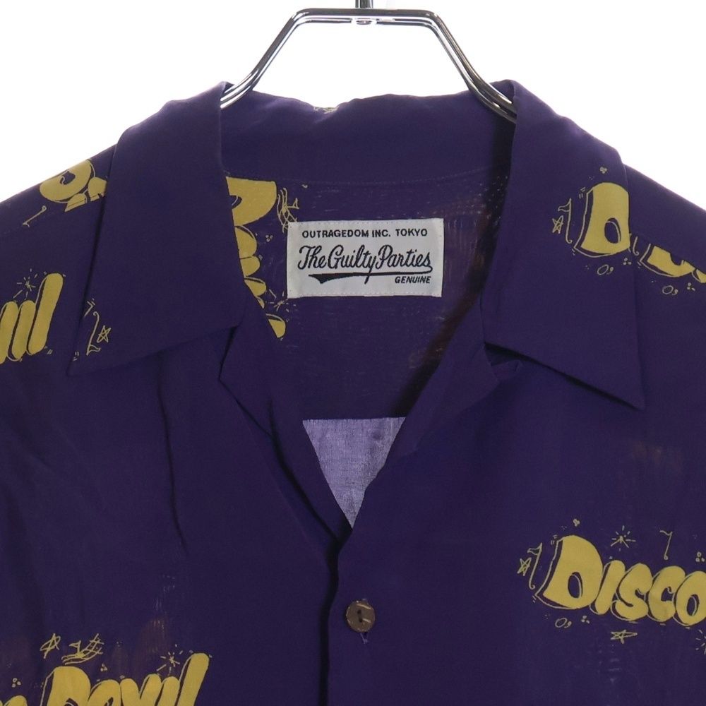 WACKOMARIA Disco Devil 半袖シャツ 黒 値引きWACKO MARIA DISCO DEVIL HAWAIIANSHIRT - メルカリ