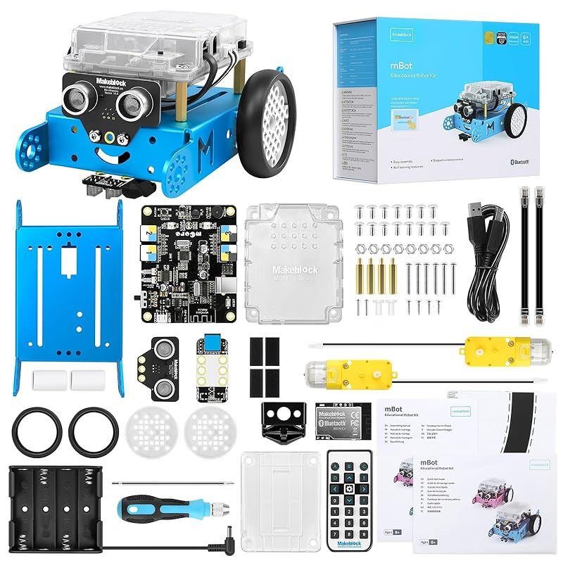 Makeblock mBot プログラミング ロボット おもちゃ キット STEM 知育玩具 Scratch Arduino 初心者向けロボット工学 電子工学 コーディング プログラミング 勉強 8歳以上 子どものギフト