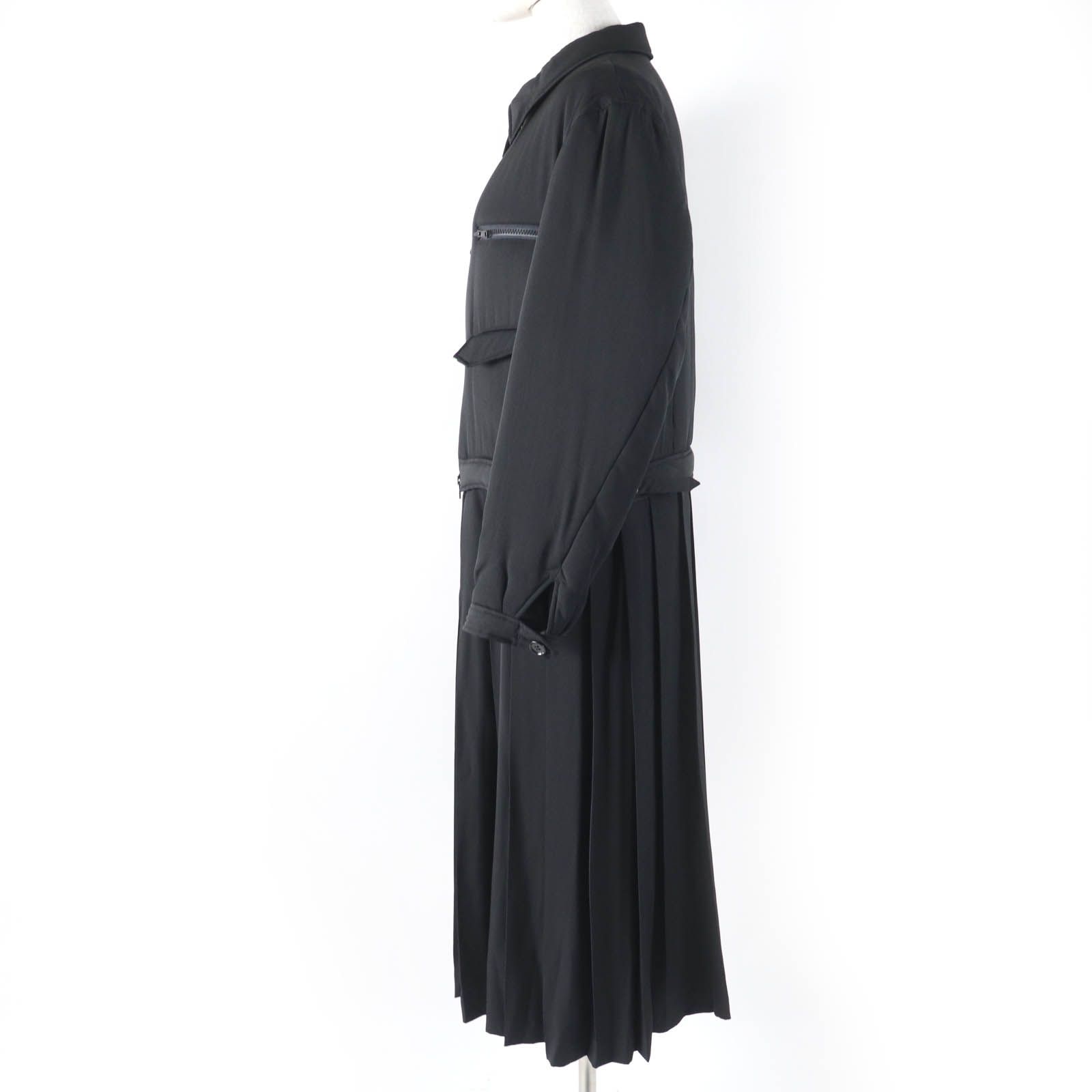 極美品☆Yohji Yamamoto ヨウジヤマモト FM-D13-406 シルク100  