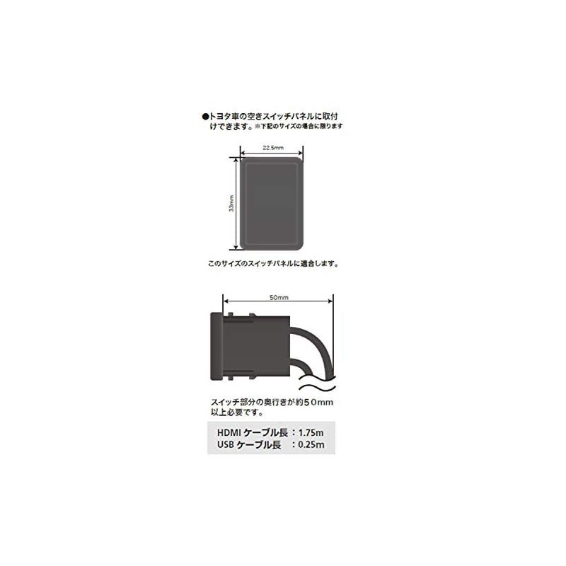 ビルトインUSB HDMI接続ユニット