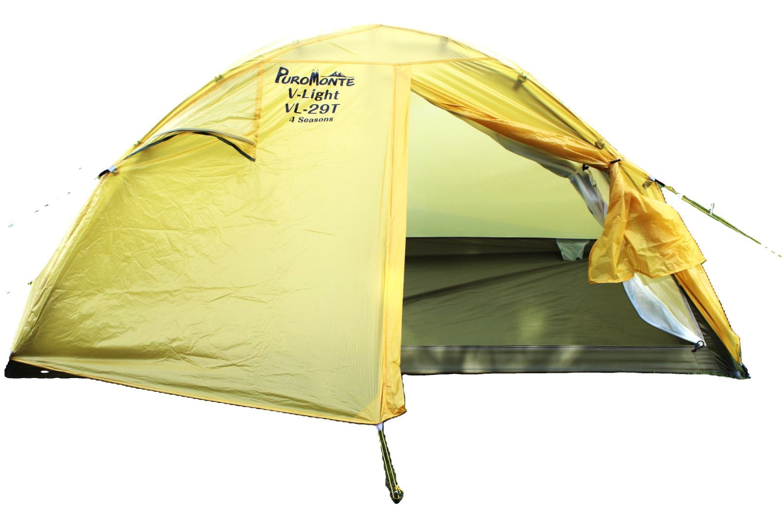プロモンテ　VL29T イエロ　2人用ロング軽量テント　4シーズン用　新品未使用 プロモンテ VL29T イエロ 2人用ロング軽量テント 4シーズン用 新品未