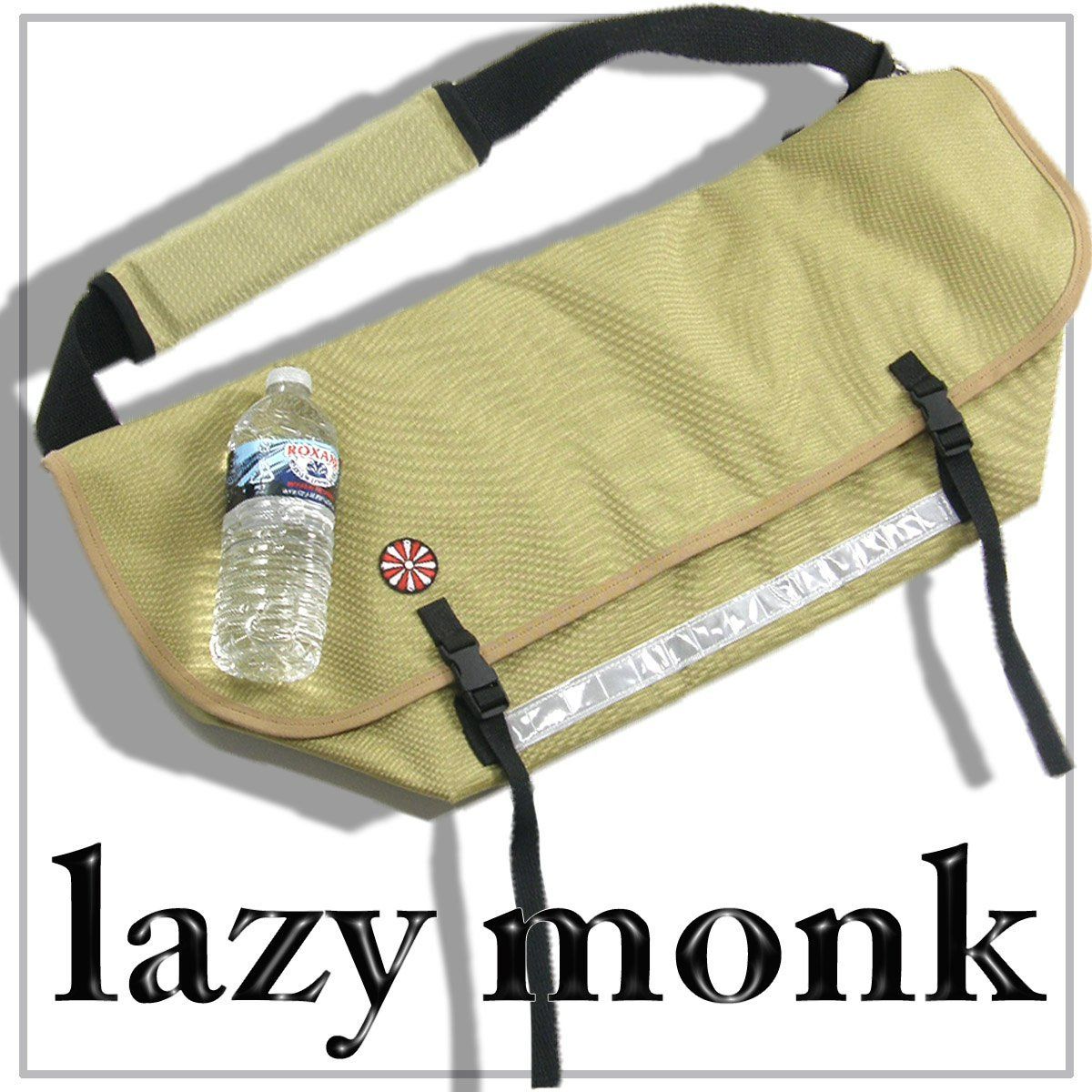 【新品】 別注 | LAZY MONK × JOURNAL STANDARD / レイジーモンク ジャーナルスタンダードMONK KUKAI メッセンジャーバッグ アメリカ製 大容量 バッグ ショルダーバッグ ベージュ カモ柄 迷彩柄 刺し子 オールシーズン