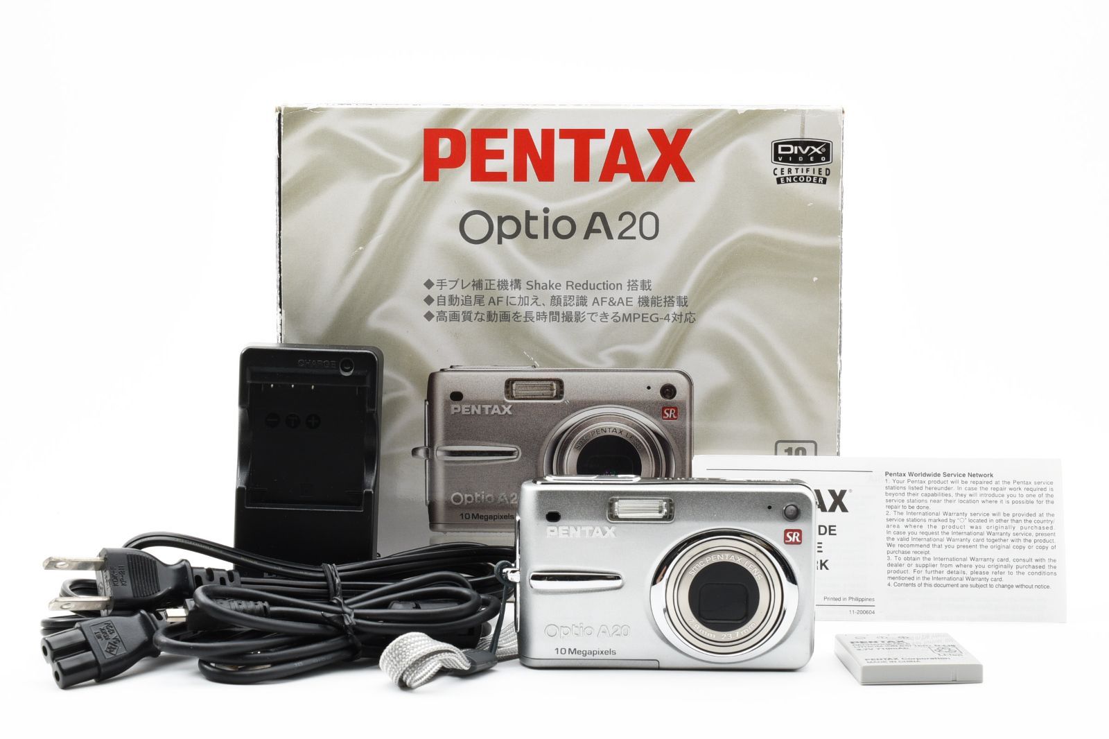 PENTAX ペンタックスOptio A20 デジカメ美品付属品多数
