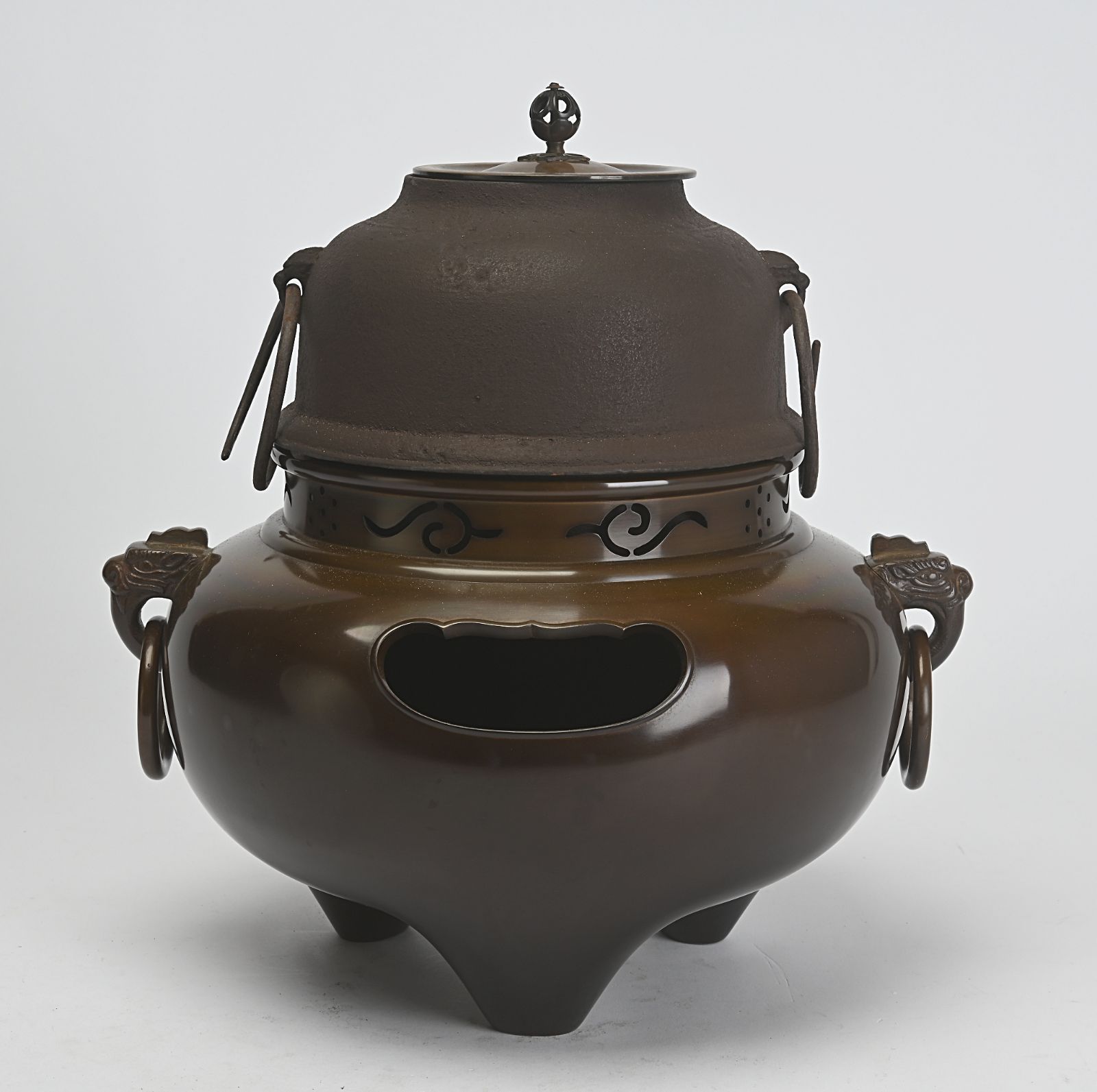 唐銅切合朝鮮風炉 風炉師/一ノ瀬宗辰/釜師/畠春斎 茶釜 釜環 共箱 送料込み Amazon.co.jp: 一美堂茶道具一ノ瀬宗辰畠春斎唐銅 切合朝鮮風炉