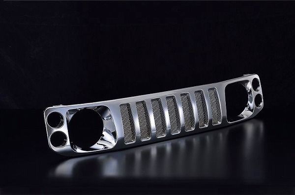 モーターファーム/Motor Farm ビンテージフロントグリル メッキ ABS22M スズキ ジムニー JA12/22/JB32
