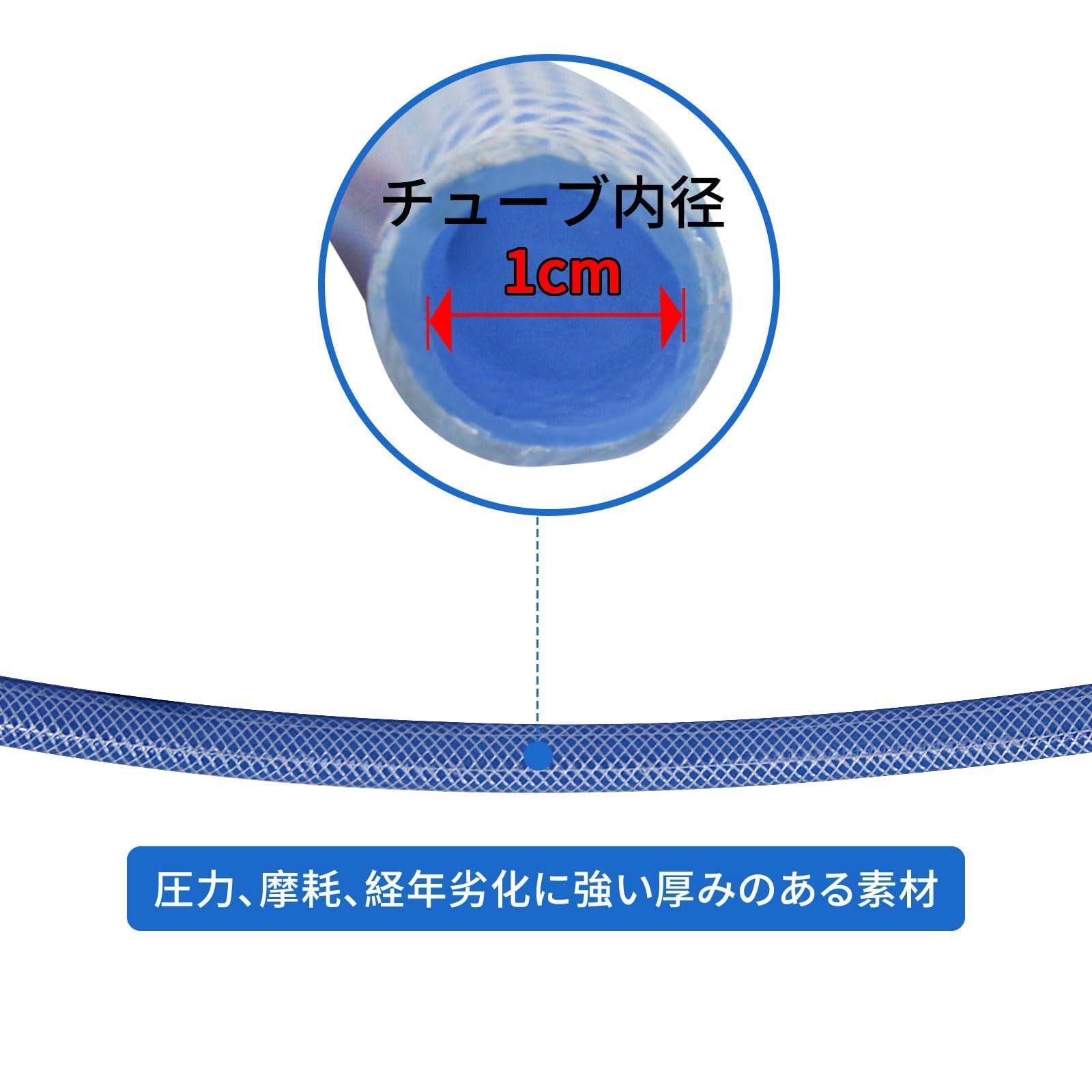 新品 JPDODOJP 高圧洗浄機用水道ホース 10M（ブルー）水道ホース 高圧洗浄機用 自吸用ホース 高圧洗浄機用アクセサリ 自動車用クリーンツール 洗車、私道、中庭、庭、プールの掃除に使用されます、 家庭用 業務用