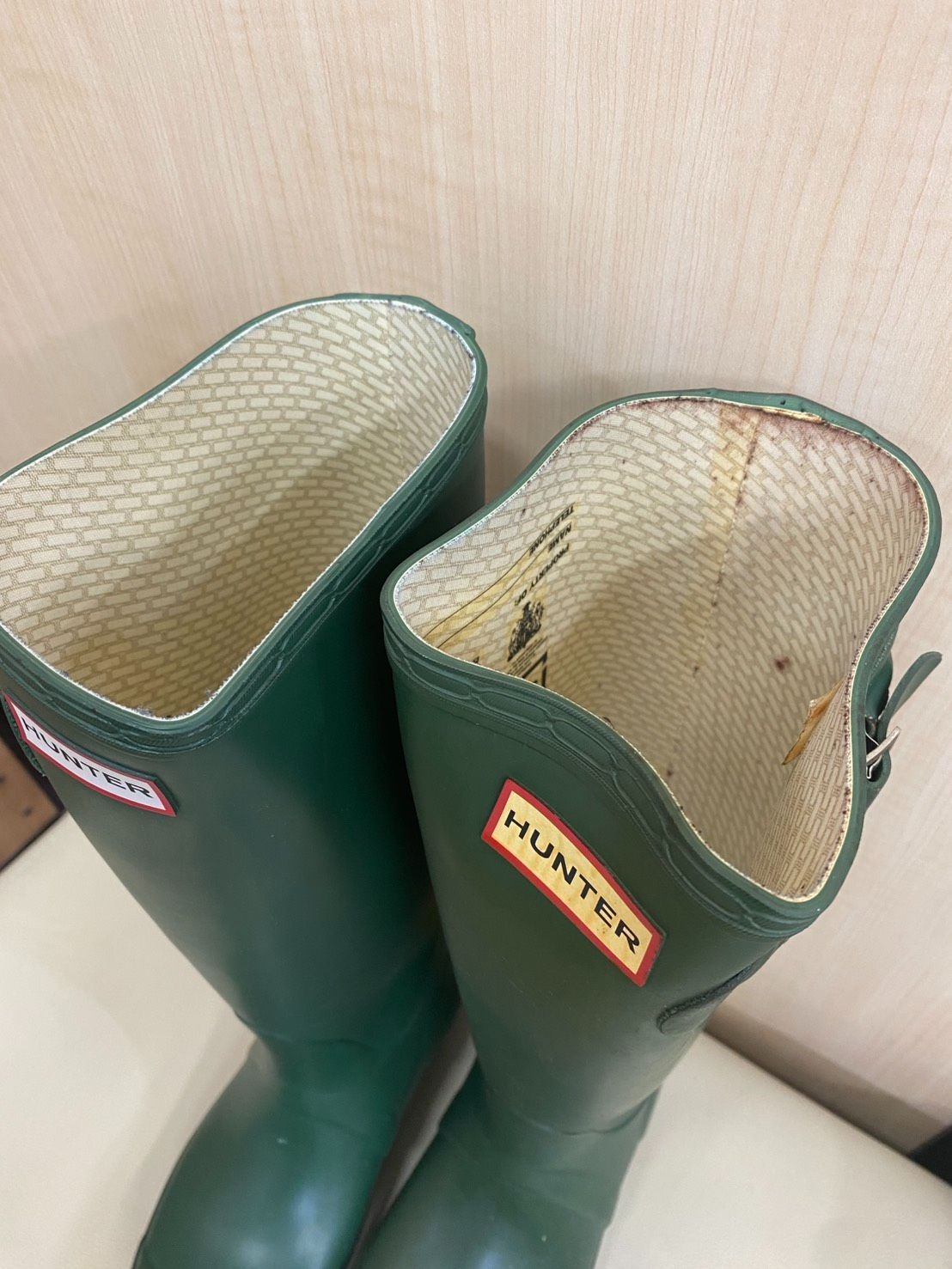 HUNTER レインブーツ グリーン ✨高級ブランド✨】HUNTER レインブーツ