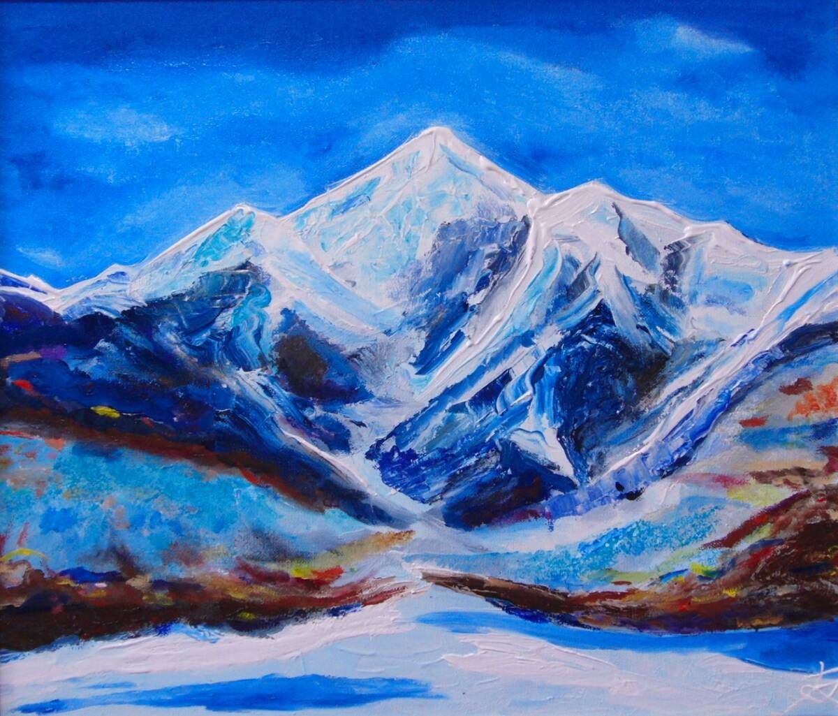 TOMOYUKI・友之、「富士山」、証明書付、額付、絵画 油絵 油彩画 SM TOMOYUKI・友之、「富士山」、証明書付、額付、絵画 油絵 油彩画 SM