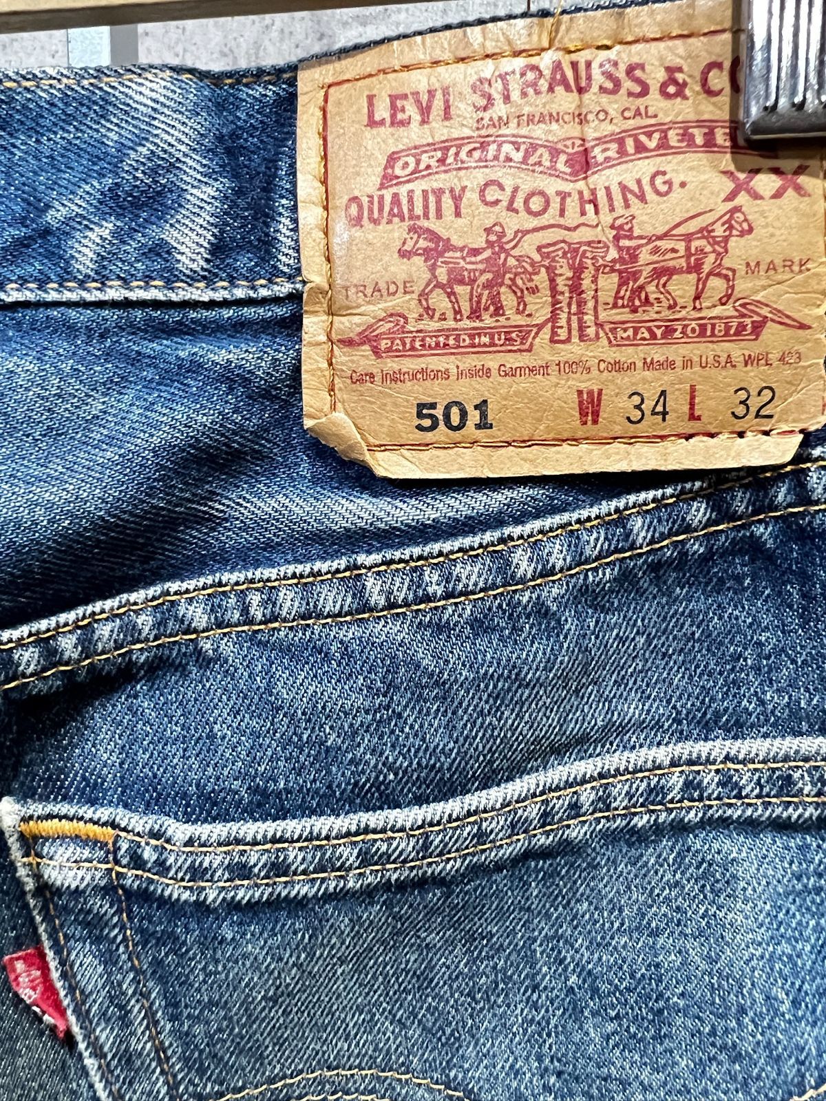 97年 USA製 Levi's 501 デニム ジーンズ W34 リーバイス 米国製