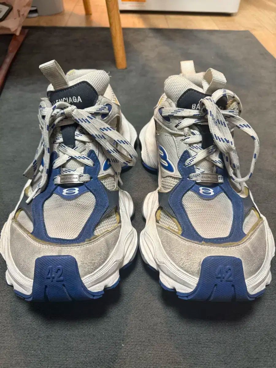 BALENCIAGA(バレンシアガ) カーゴスニーカー 42 ブルー