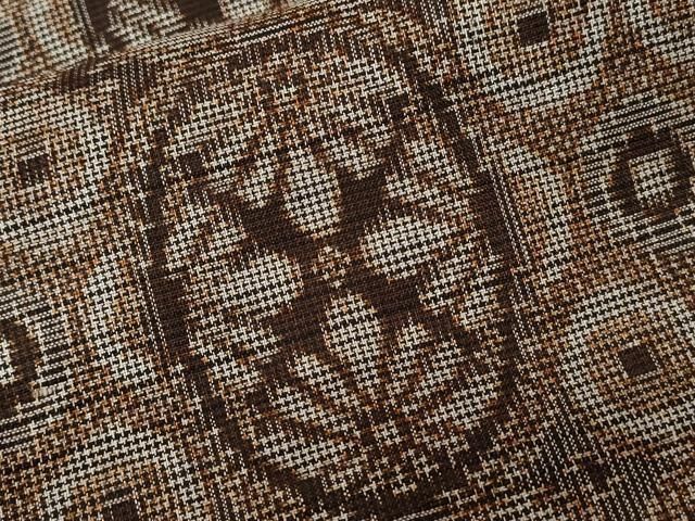 平和屋着物○本場大島紬 9マルキ 天井吉祥文 正絹 逸品 CAAU1991yc