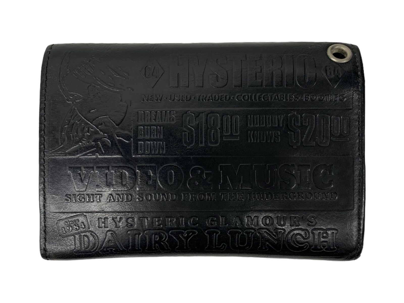 HYSTERIC GLAMOUR (ヒステリックグラマー) 二つ折り 財布 ブラック