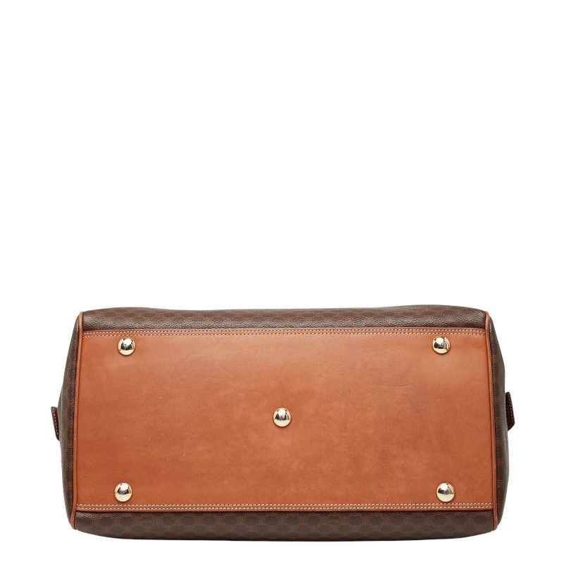 【美品】セリーヌ サークル マカダム ベルト ブラウン レザー PVC ワイド 美品】セリーヌ サークル マカダム ベルト ブラウン レザー PVC ワイド