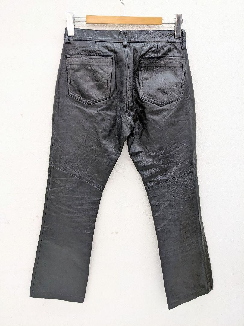 Ф OLD GAP boot cut オールドギャップ ギャップ レザーパンツ ブーツカット フレアー 90s OLD オールド ブラック 黒 8