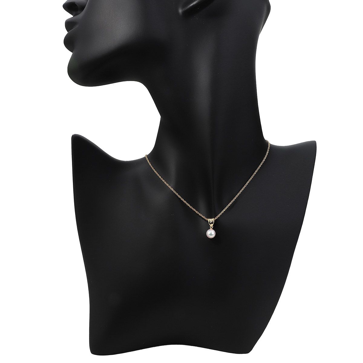 タサキ TASAKI デザインネックレス アコヤ真珠 6.2mm K18 新品仕上げ 