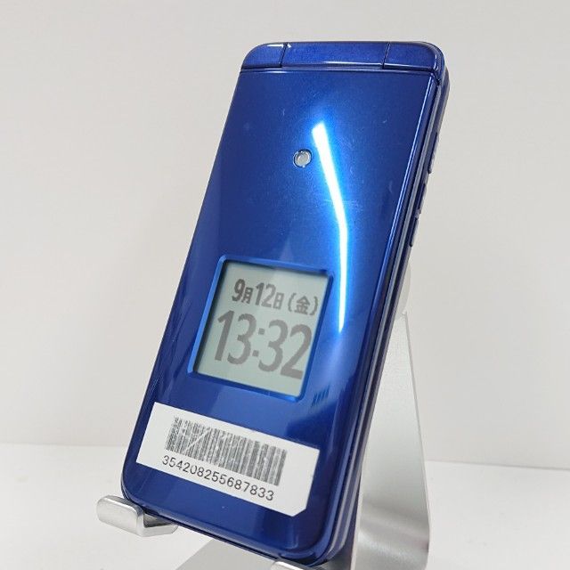 かんたんケータイ KYF41 au ロイヤルブルー 送料無料 本体 c14475