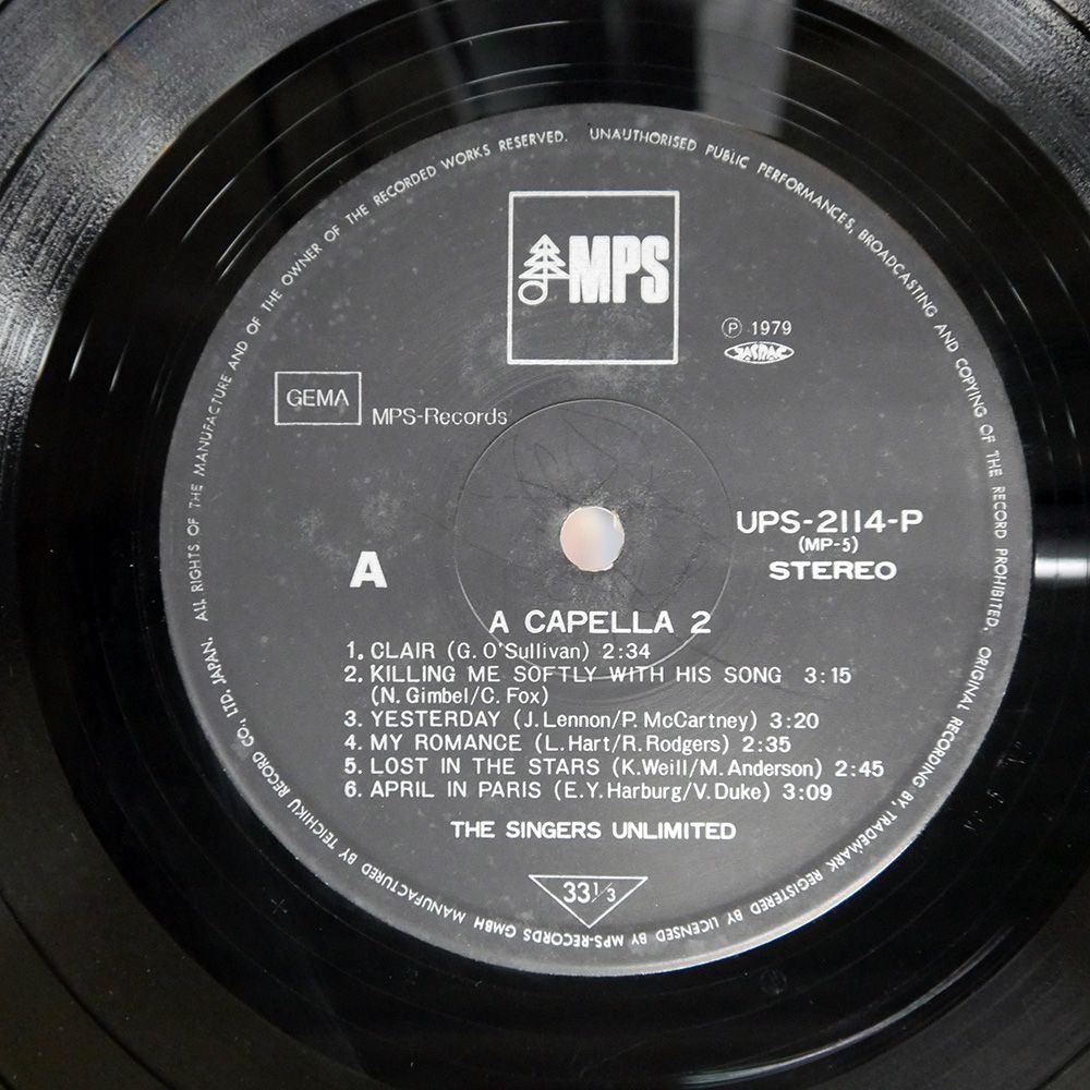 国内盤 シンガーズアンリミテッド/A CAPELLA II/MPS UPS2114P LP