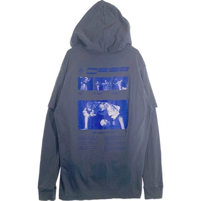 off-white グレーパーカーブルー人気ロゴ灰色archive off-white グレーパーカーブルー人気ロゴ灰色archive - メルカリ