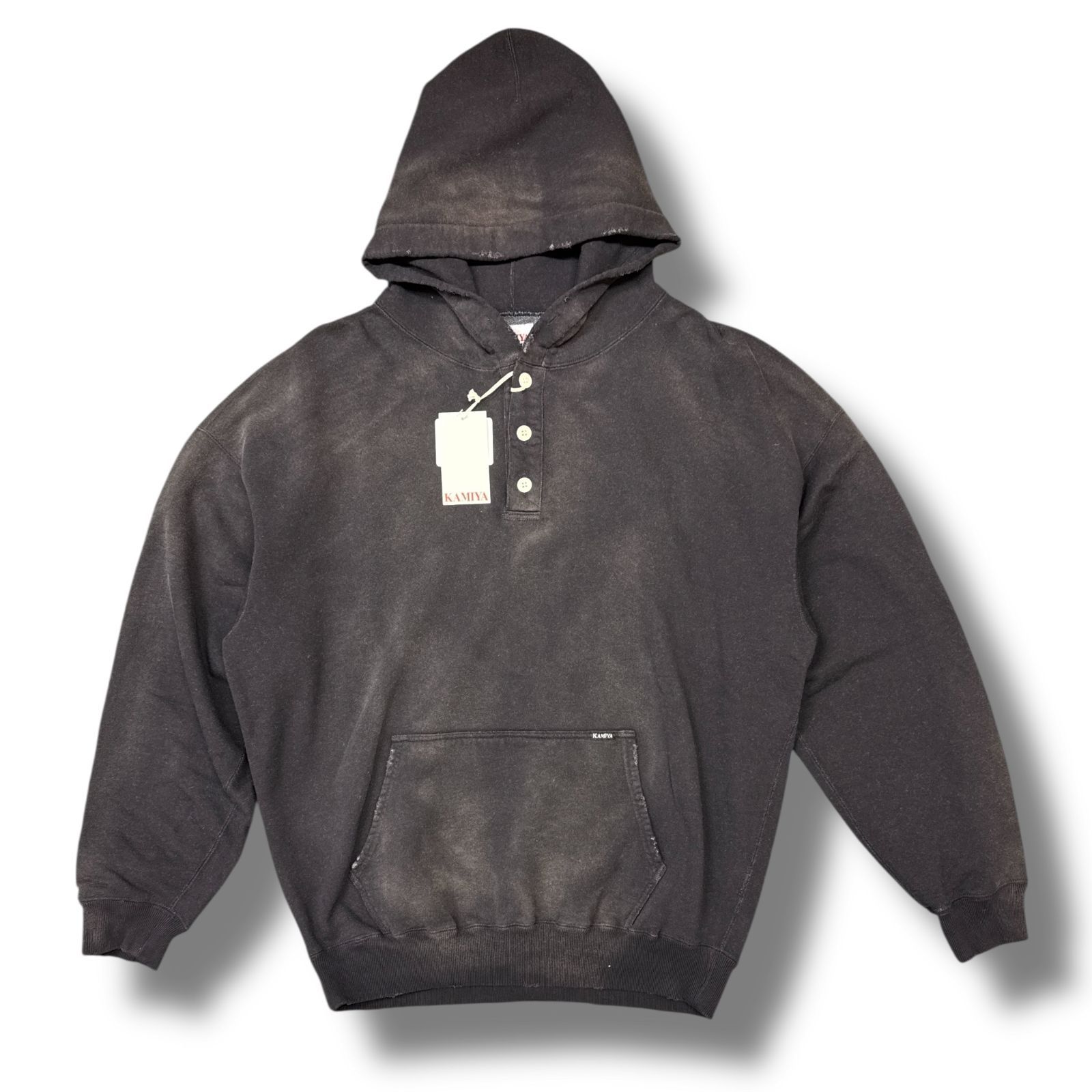 参考上代46200円 未使用品 KAMIYA 25SS Distressed Henry Neck