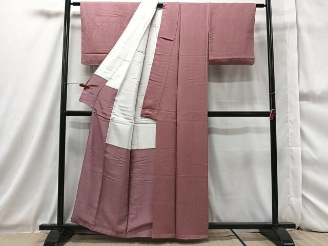 平和屋着物■上質な色無地　本草木染　長春色　逸品　未使用　DAAI4090yyy 平和屋着物□上質な色無地 黄金色 笹竹地紋 さが美扱い 正絹 逸品