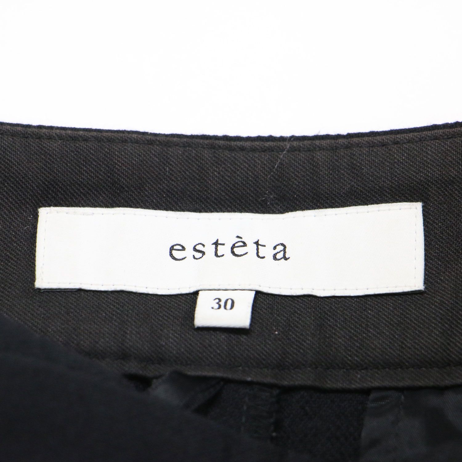 esteta エステータ パンツ 黒 ブラック サイズ:30(XXXS) | 24秋冬  