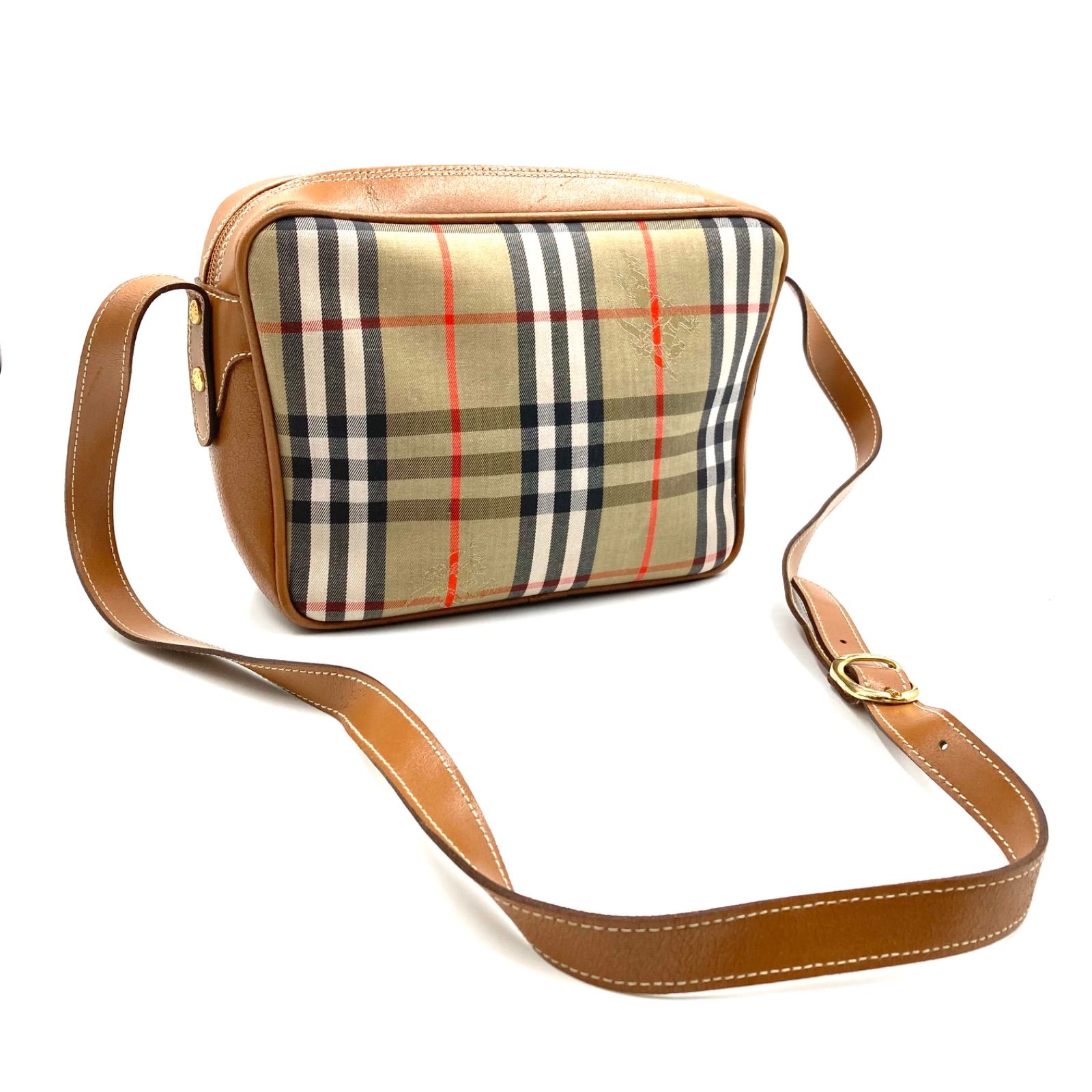 BURBERRYS バーバリー ショルダーバッグ レザー シャドーホース