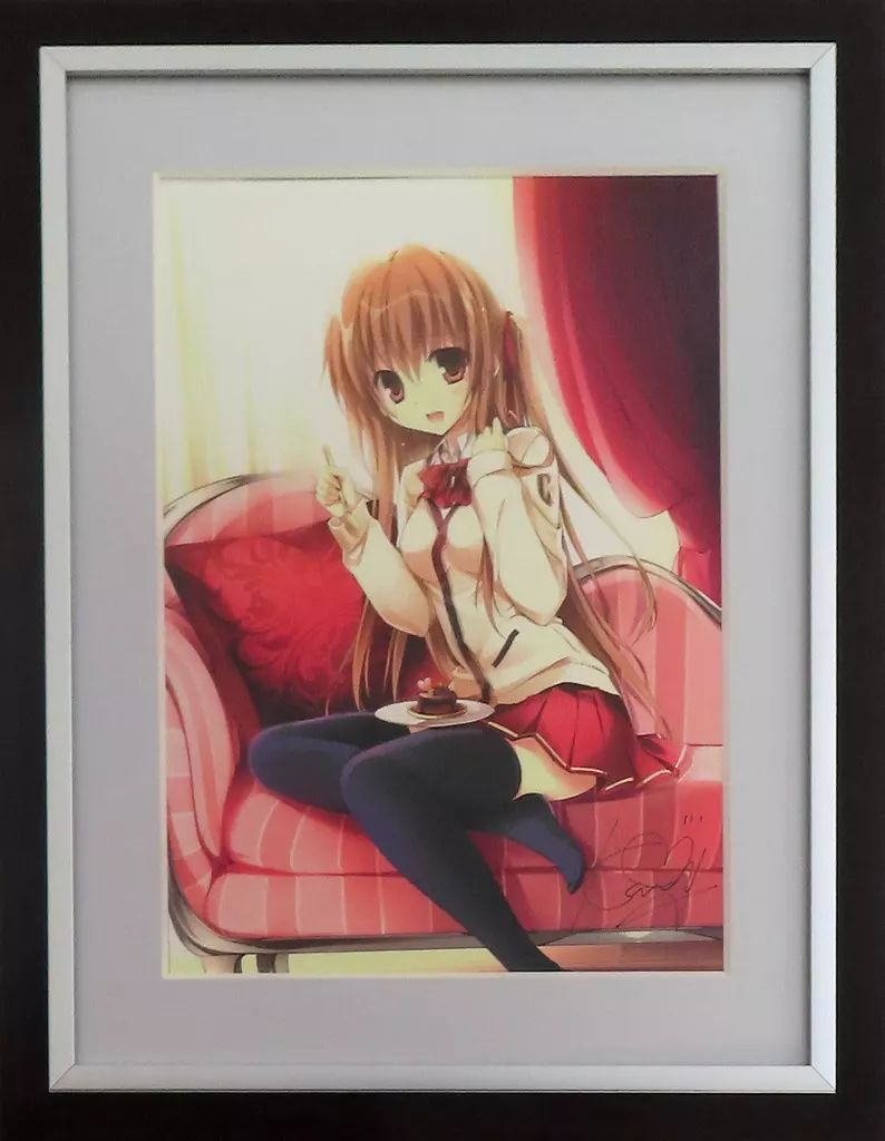 アニメムック　付属品付)karory先生 ジークレー「What’s your order?」(シリアルナンバー/直筆サイン入り) 中古】アニメムック karory先生 K-BOOKS ジークレー版画 直筆