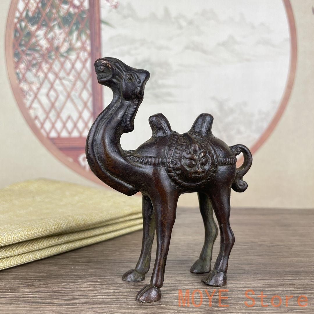 銅製 駱駝 茶寵 置物 鎮紙 文鎮 装飾品 工芸品 美術品 銅製 駱駝 茶台茶寵 書卓 装飾品 工芸品 置物 - メルカリ
