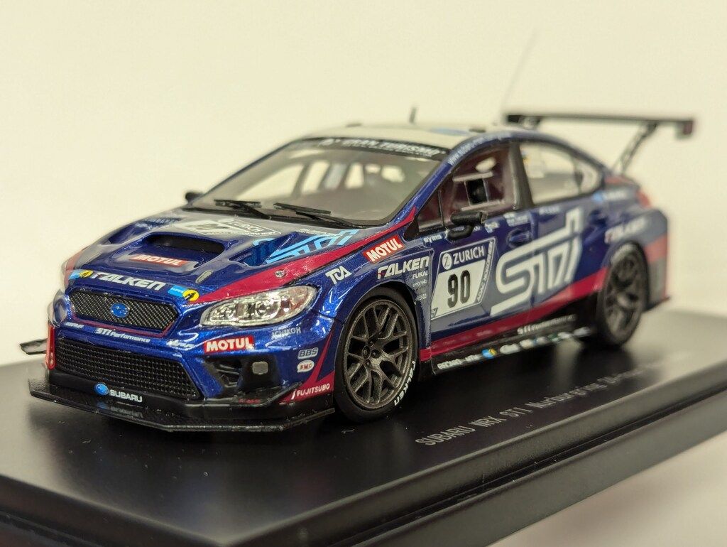 EBBRO 1/43 SUBARU WRX STI Nurburgring 24-hour Race 2018 No