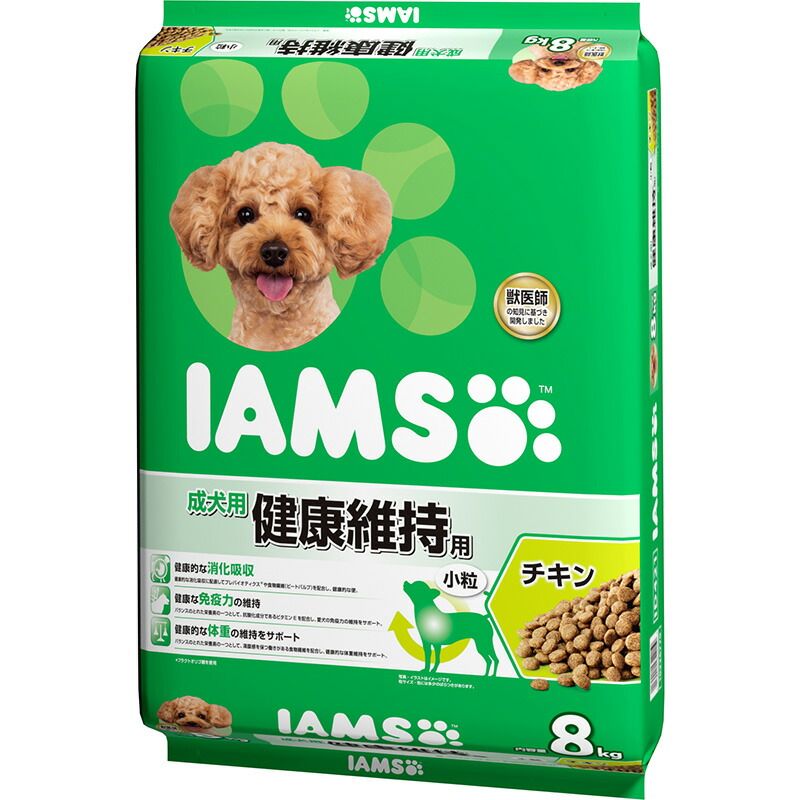 マース アイムス 成犬用 健康維持用 チキン 小粒 8kg 犬用フード