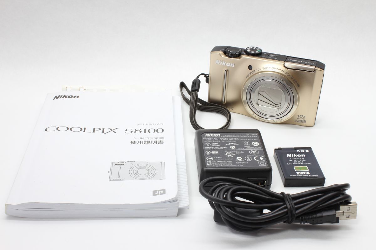 Nikon coolpix S8100 ゴールドデジカメ バッテリー、充電器付き Amazon.com : Nikon Coolpix S8100 12.1 MP CMOS Digital Camera with