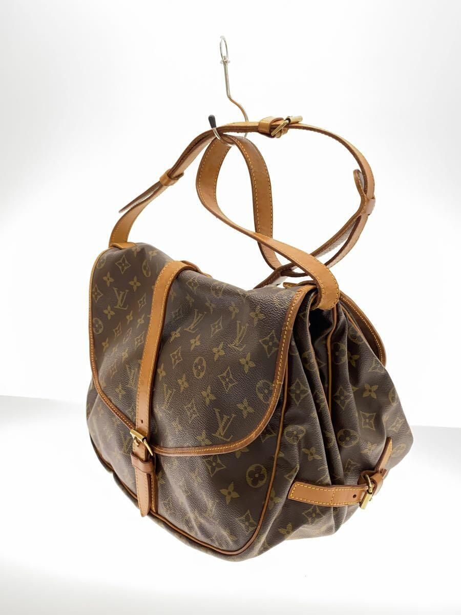 LOUIS VUITTON 1)ソミュール30_モノグラム・キャンバス_BRW PVC ブラウン - メルカリ