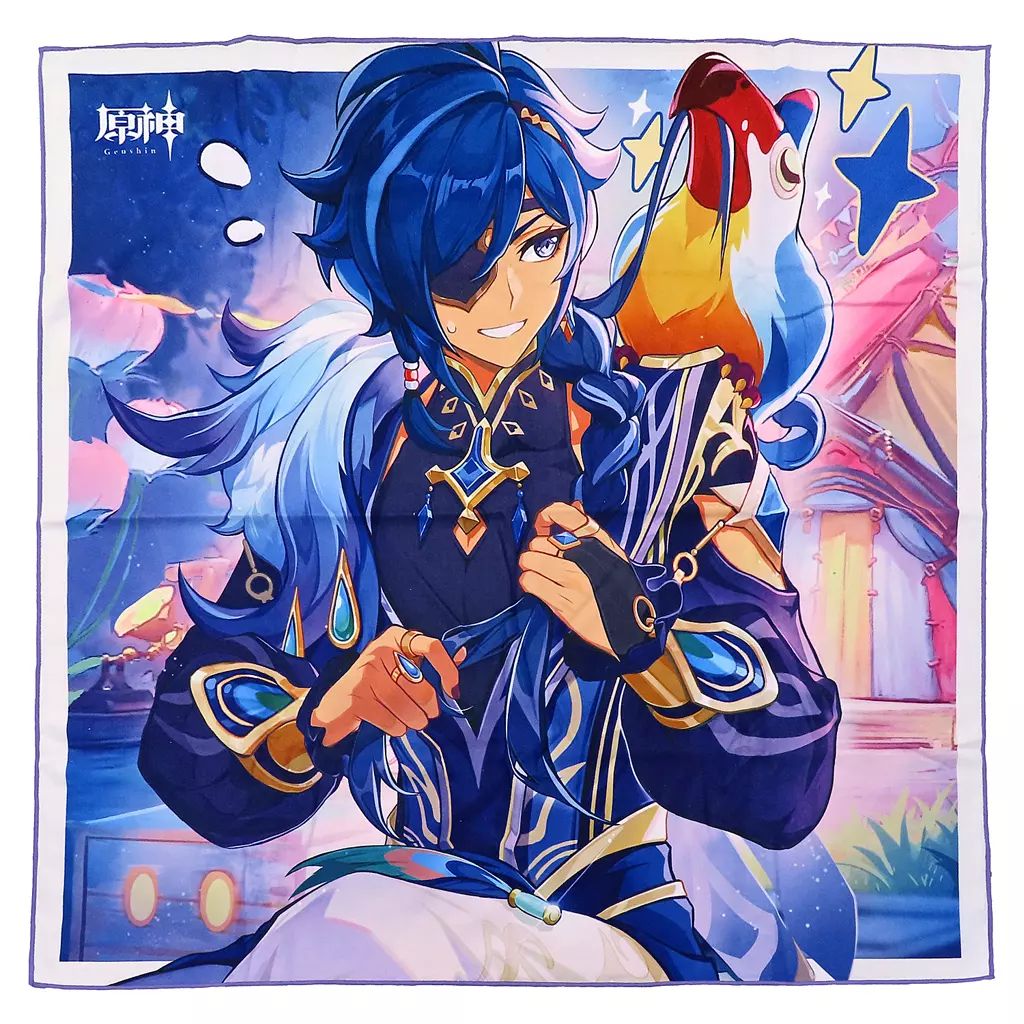 中古】タオル・手ぬぐい ガイア 原神展示会シリーズ スクエアビッグ