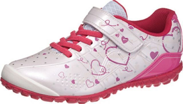 ASAHI アサヒシューズ アサヒJ039WH/PK 23.5cm KE74885 | ガチ強 シューズ 靴 キッズ 子供 ジュニア ガールズ 女子 女の子 丈夫 長持ち 破れにくい ガチ強ガード 雨に強い 硬い素材 反射材つき かわい