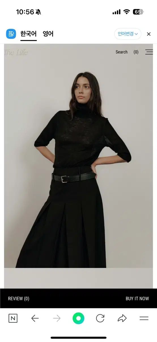 デュリル スリムハーフ タートルネック